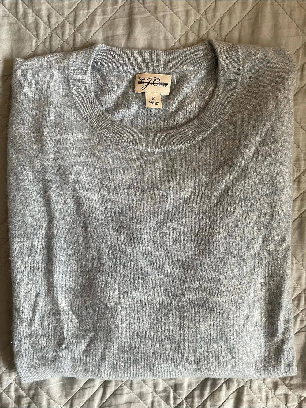 J. CREW Marled cashmere-linen blend sweater in Blue Size S $158 CJ375